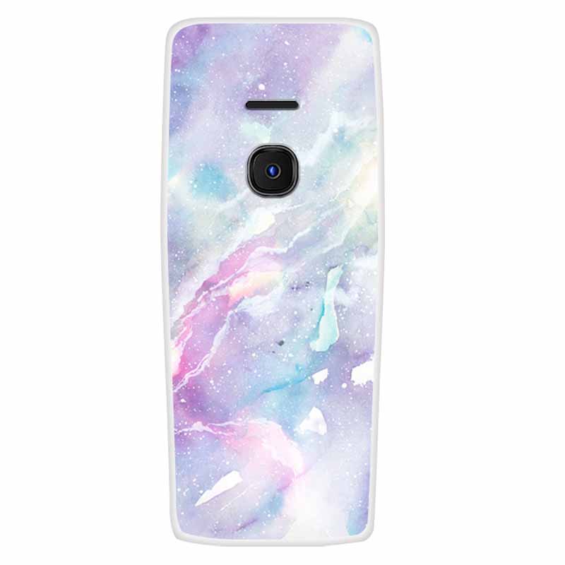 For Nokia 8210 4G Case Soft Silicone Space Landscape Covers for Nokia 6300 4G Cases Colorful Bumpers Cat Phone Protective Bags
