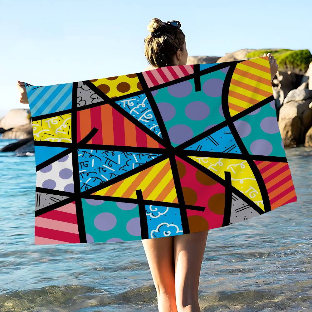 Britto Art Большие Микрофибровые Пляжные Полотенца Быстросохнущее Полотенце Песочные Пляжные Полотенца Полотенце для Бассейна Для Путешествий Пляж Бассейн Йога