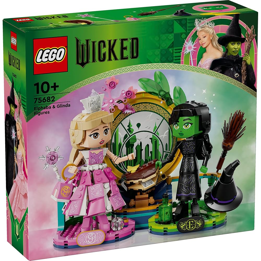 LEGO Wicked Elphaba & Glinda Figures Toy Set for Kids 10-12 Years Old Building Blocks