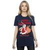 Looney Tunes Womens/Ladies Santa Bugs Bunny Cotton Boyfriend T-Shirt