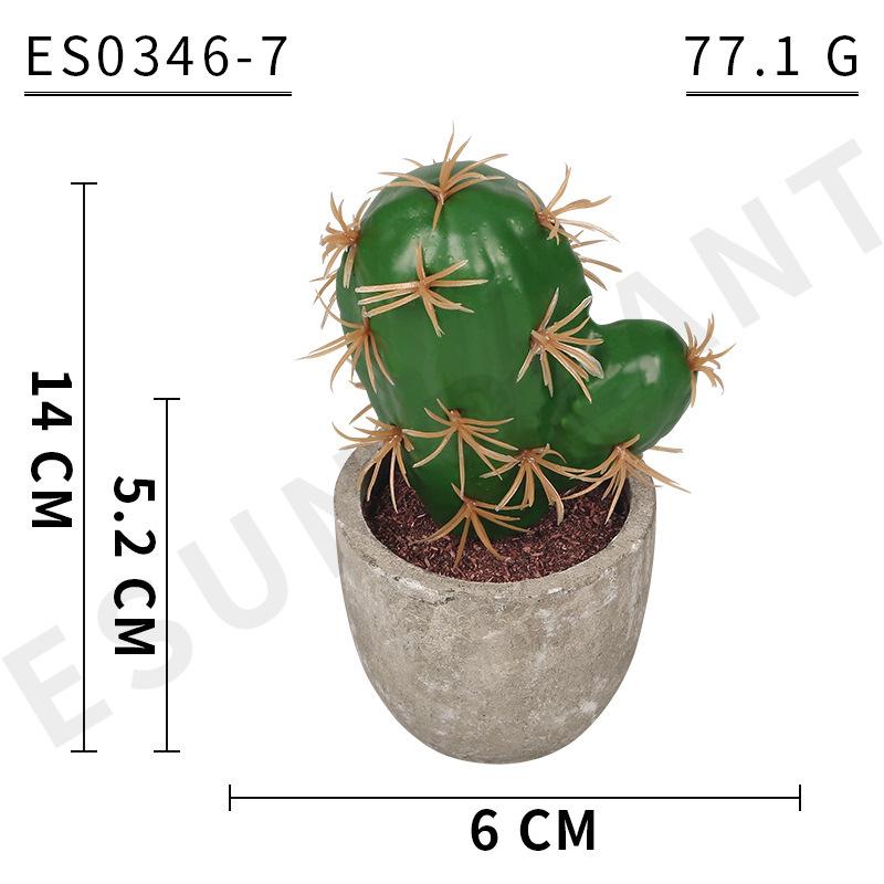 Simulation Foam Cactus/Cactus Potted Plant, Micro-Landscape Office Home Decoration Diy Simulation Potted Plant