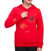 Adidas Neo Sweatshirts Women's Light Scarlet Hooded Moderate Regular DZ7602