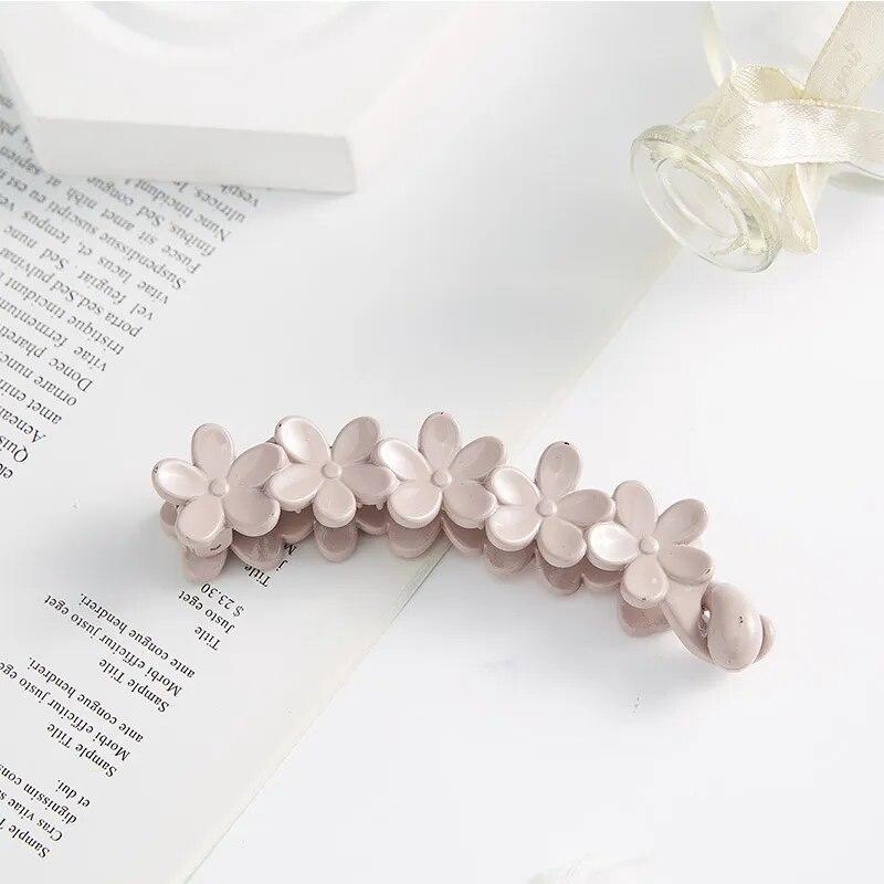 Frosted Banana Ponytail Clip Solid Color Hair Clip Women Hair Styling Clip Accessories Ponytail Barrettes Hair Claws Hairpins