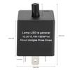 CF14KT 3 Pin 12V Car Adjustable Flasher Relay for LED Turn Signal Light