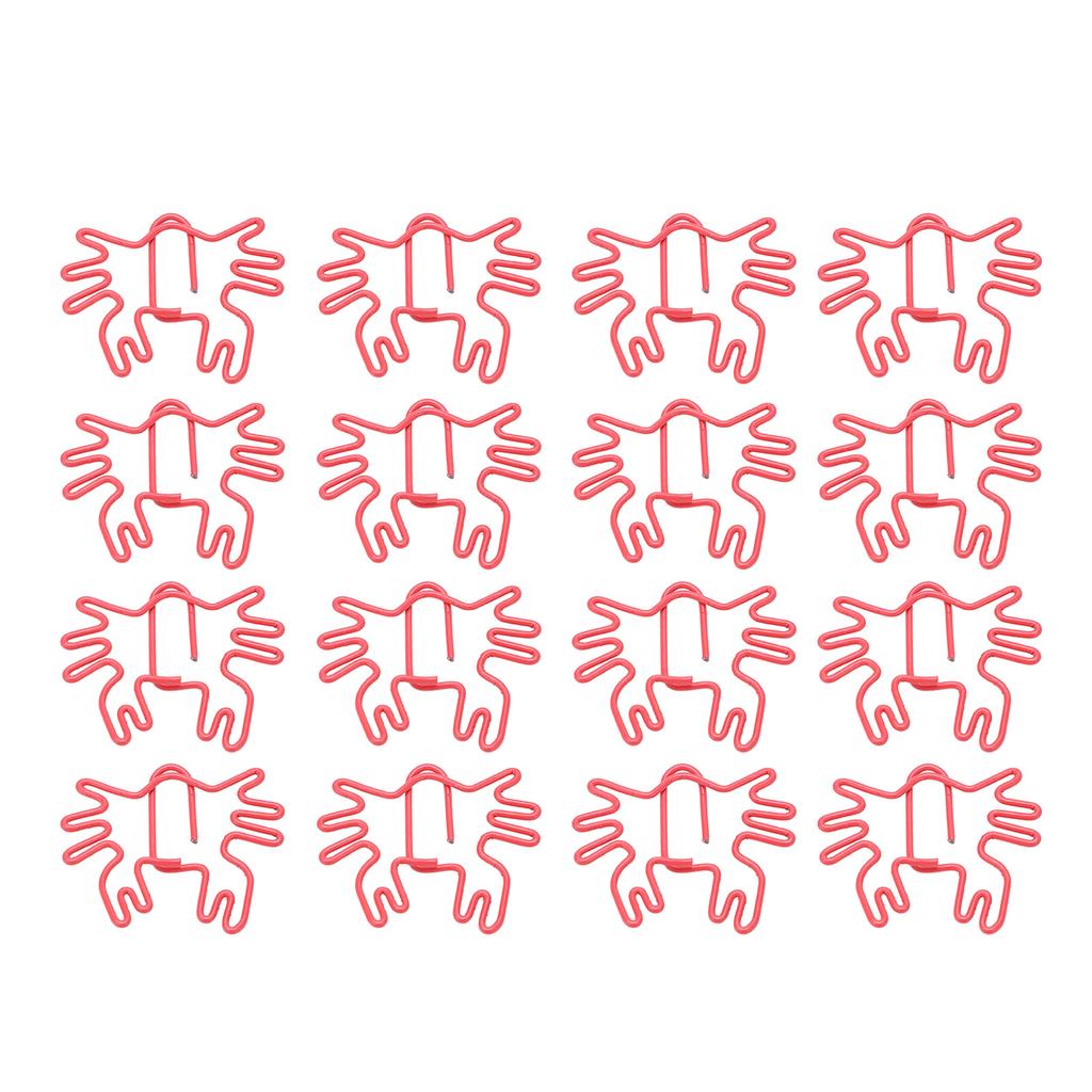 100 шт. детские скрепки в стиле краба, металлические, изысканные, цветные, широкое применение, милые скрепки для офиса