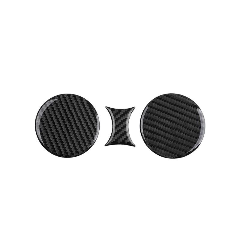 For Dodge Challenger Challenge 2015-2024 Carbon Fiber Interior Accessories Central Control Gear Water Cup Panel Decoration 5D