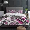 Pink Perfume Bottle Rose Flower Bedding Set 3pcs Duvet Cover Pillowcase Kids Adult Quilt Cover Double Bed Set Home Textile