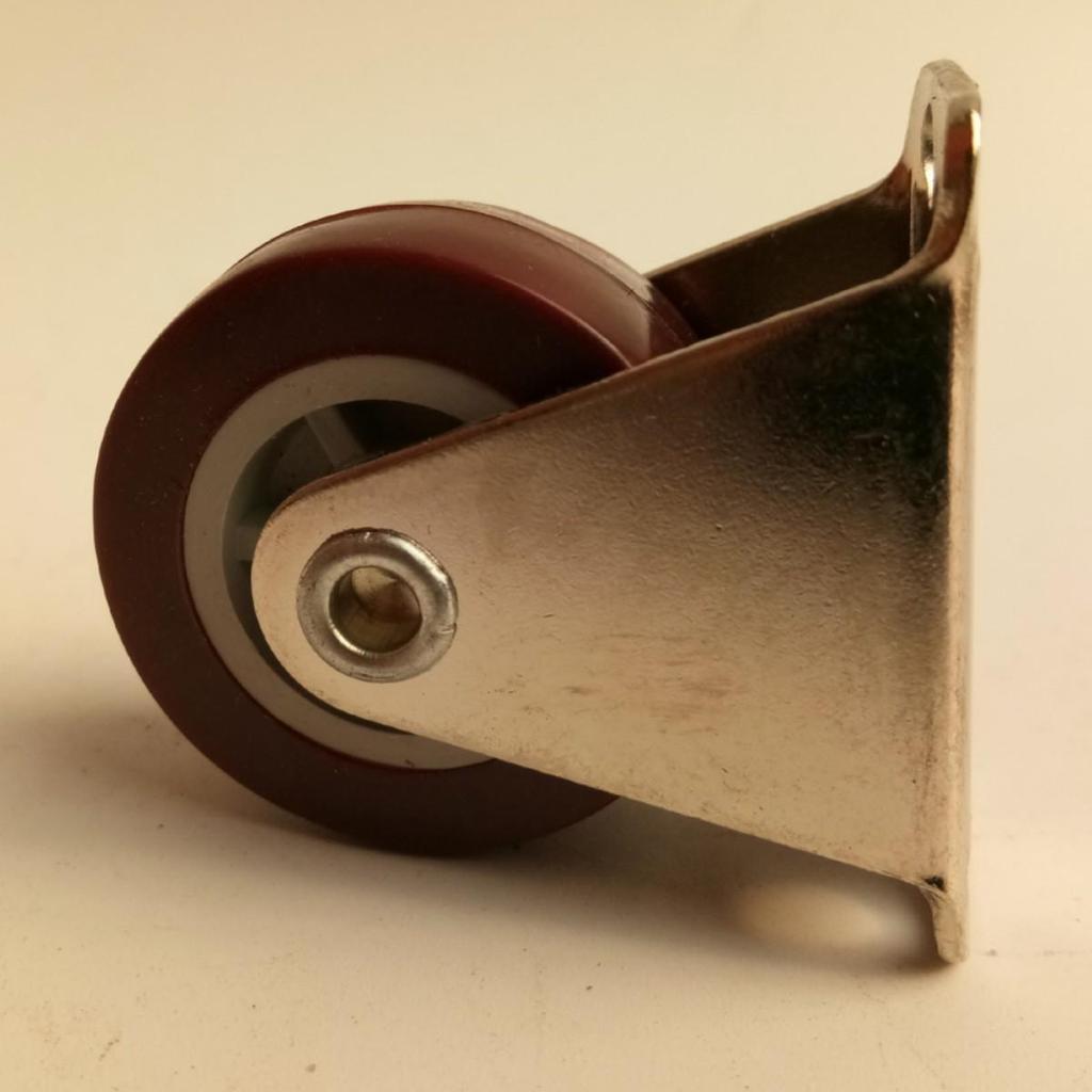 Red Polyurethane Swivel Caster Wheel for Furniture (Light-Duty)