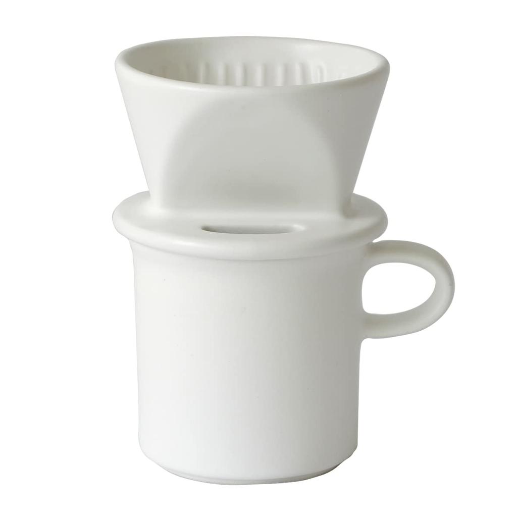 Керамическая кружка для кофе Kamoka Doguten, набор на одну персону, столовая посуда Banko Ware, сделано в Японии (белый)