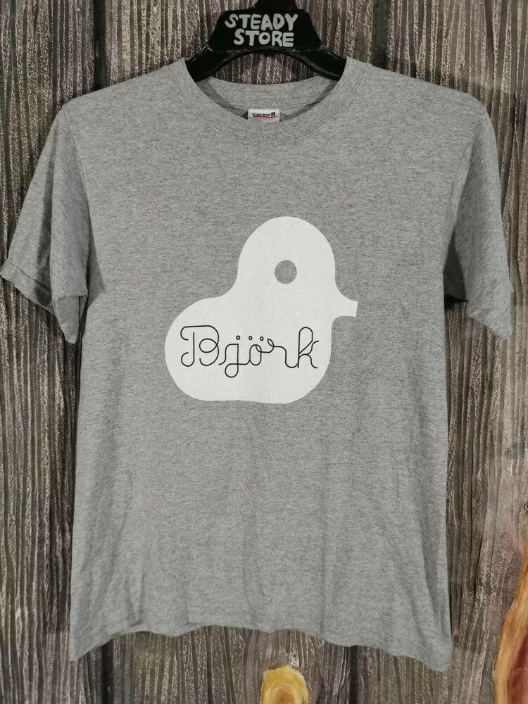 Винтажные футболки унисекс Bjork Promo 2001 Vespertine Tour Anvil Grey, очень редкие