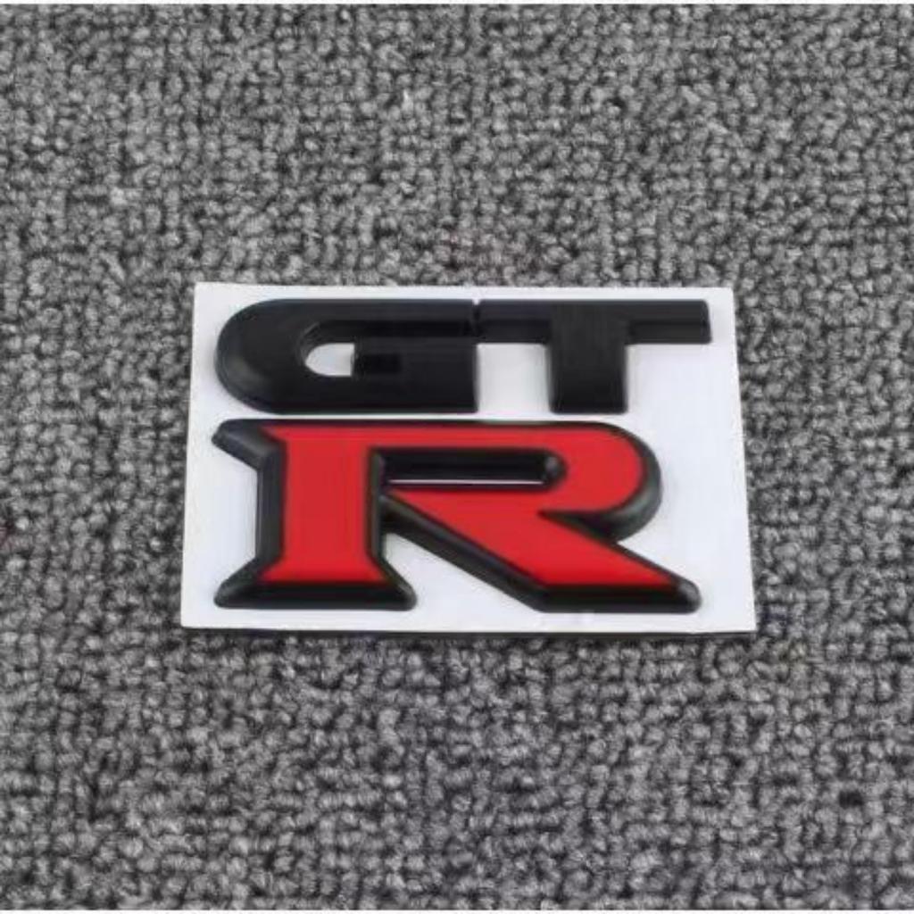 1pc 3D Metal GTR logo Badge Sticker Car Rear Trunk Emblem Decal Nine Colors are Available for Selection