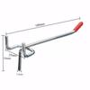 1Pcs Storage Rack Hole Board Hook Steel Wall Mount Oblique Hanger with Rubber Cover Hardware Tool Pegboard Hook