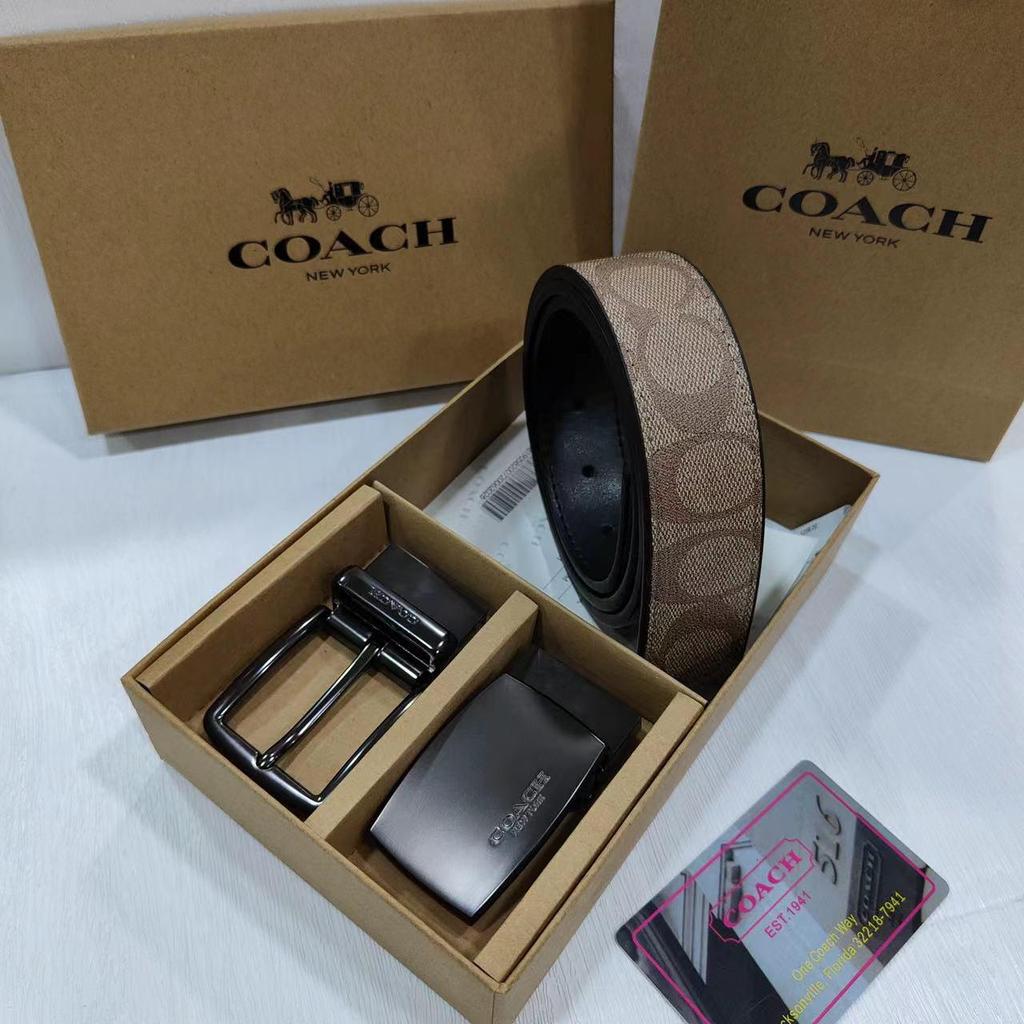 Классический мужской двусторонний кожаный ремень - Универсальный деловой и повседневный стиль