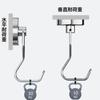 Homion of Stainless Steel Magnetic 30kg Vertical Load 10kg Horizontal Load 32mm for Key and Wall Hanging [Set 6] Hooks, Rust-Proof, Capacity,