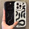 Черный чехол-змея для Apple 16 Pro Max (Подходит для iPhone 15/14/13/12/11 Pro)