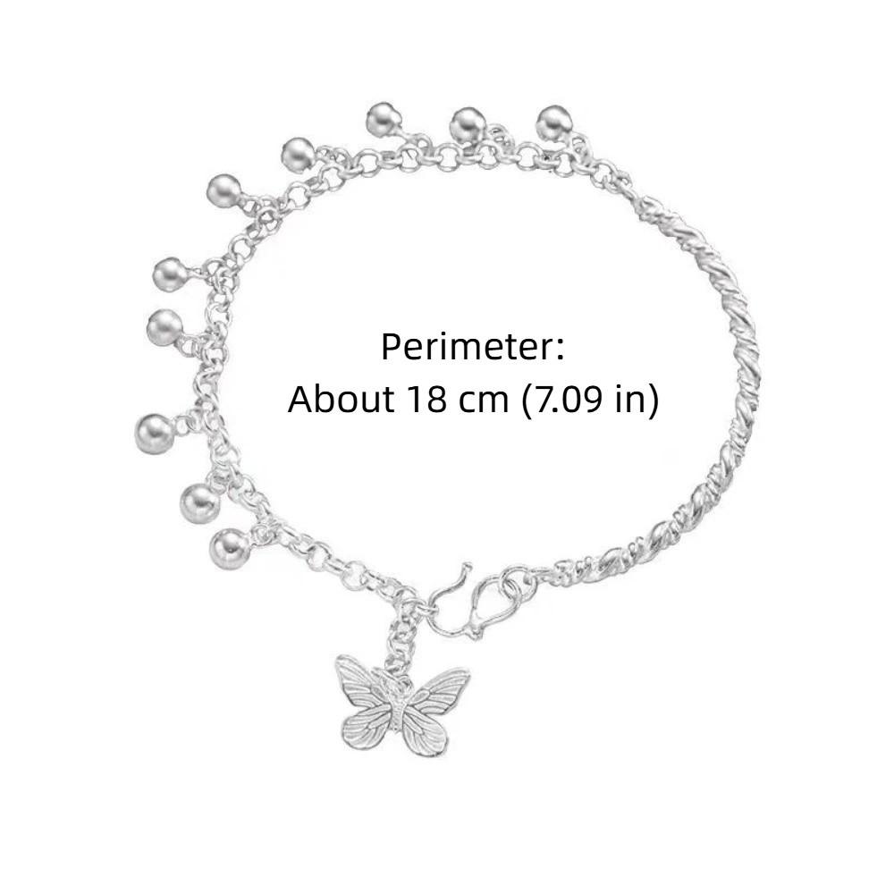 Bangle Alloy Butterfly Pendant Bracelet Light Luxury Sweet Beaded Bracelet Elegant Simple Bracelet Women