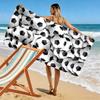 Sports Print Beach Towel, Large Soft Quick Dry Towel for Beach Camping Swimming