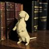 Настольная статуэтка собаки, 3D-печатная фигурка таксы, Современная мини-скульптура, Декор для самостоятельной сборки, Животное-украшение, Подарок для любителей, Фигурка