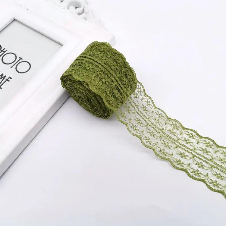 10 метров/рулон 4,5 см Красная Черная Синяя Вышивка Кружевная Лента DIY Одежда Швейная Ткань Свадьба Рождество Хэллоуин Подарок Украшение