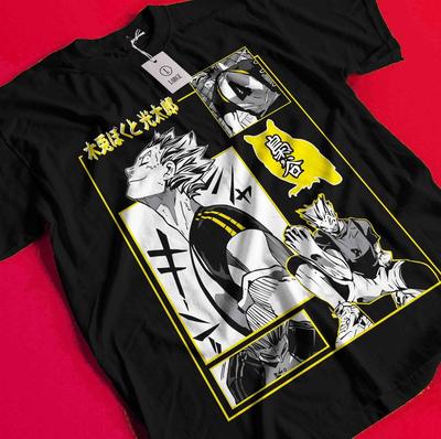 Футболка Haikyuu Футболка Сёё Хината Футболка Куроо Кенма Футболка Кагеяма Цукишима Аниме BB1172
