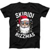 Skibidi Rizzmas Christmas Rizz Santa Funny Gift Tee Black T Shirt 297