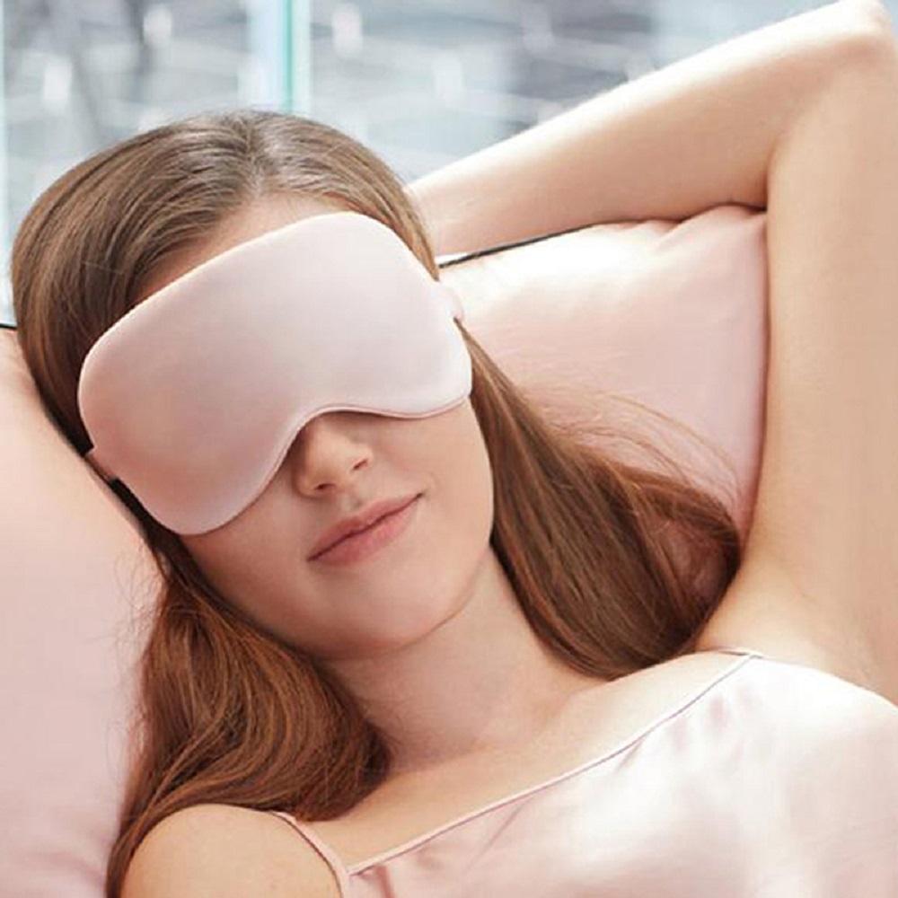 1pc Imitated Silk Shading Eye Cover Comfortable Travel Relax Soft Eyeshade Sleep Night Mask Health Sleeping Shield Care Tools