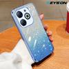 KEYSION Роскошный чехол-бампер с покрытием и блестками для TECNO Spark Go 2024 20 20C Прозрачный мягкий TPU ударопрочный чехол для Tecno Pop 8