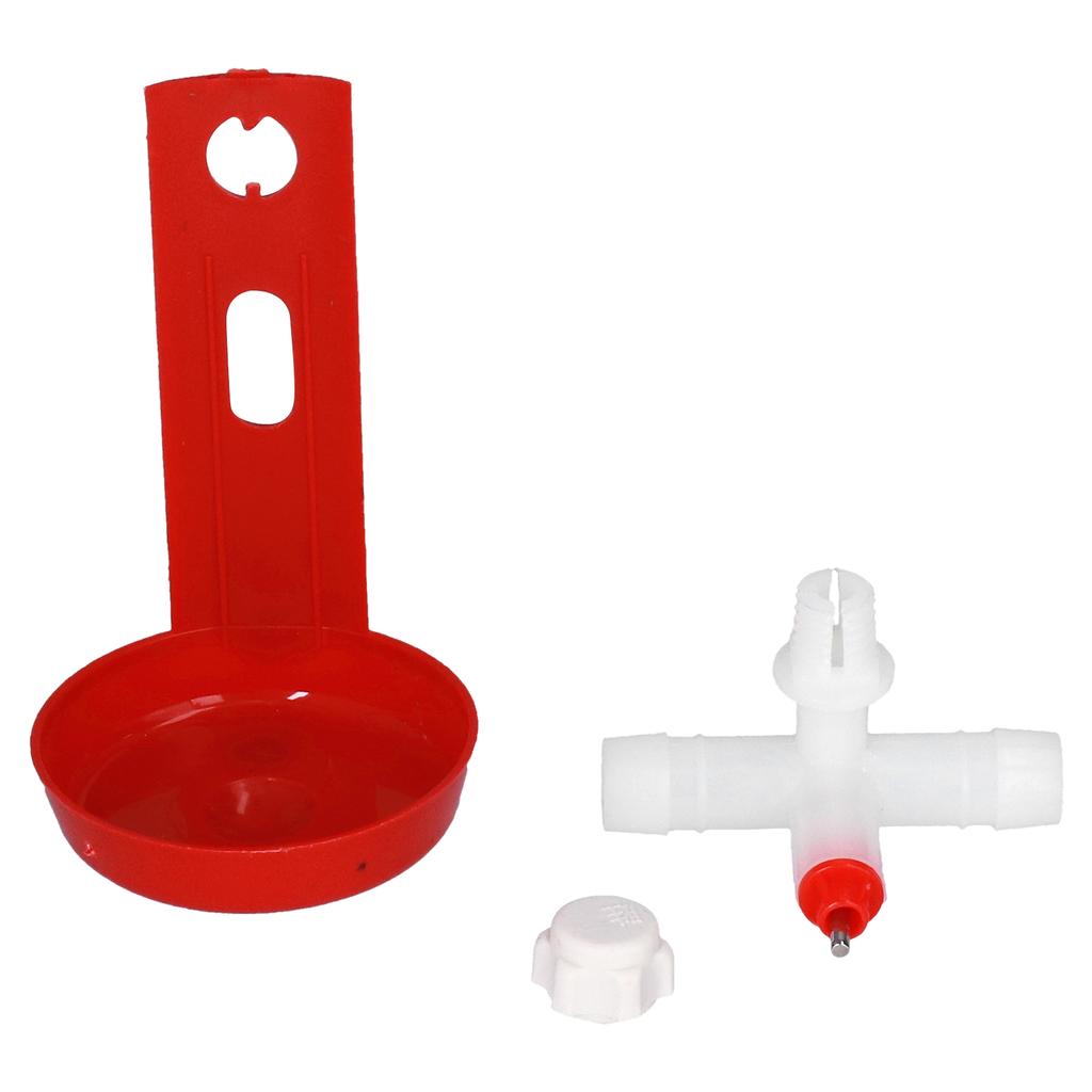 10 комплектов поилок для кур, автоматическая поилка для домашней птицы с белым тройником