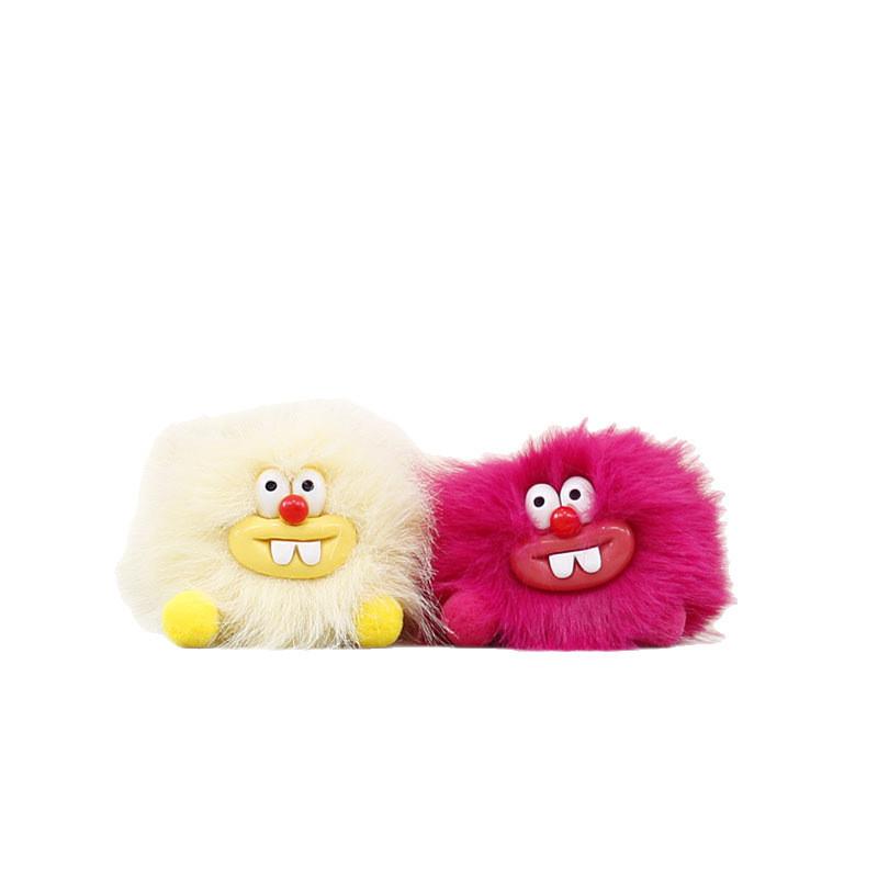 Уголь Пучеглазый Милый Шарик Плюшевый Брелок Шарм для Рюкзака Мягкий Подарок для Студентов