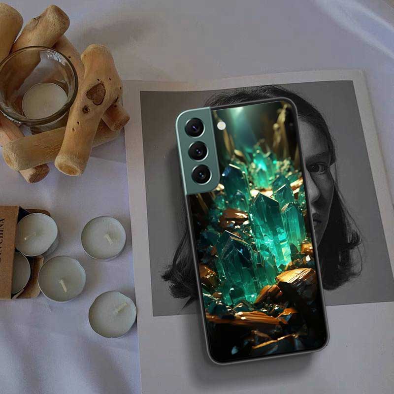 Чехол для телефона из натуральных хрустальных бриллиантов для Samsung Galaxy S22 S25 Ultra S21 S10 Plus S26 Edge S20 S23 S24 FE Силиконовый Мягкий