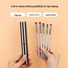Cangzhou 5-Piece Eyeshadow Brush Set with Storage Bucket – Strong Grip, Minimal Powder Absorption & No Flyaway Powder