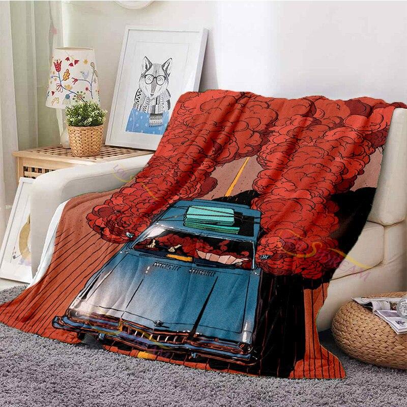 Одеяло Akira Movie Manga, ультрамягкое фланелевое одеяло, теплое флисовое одеяло, домашний декор для кровати, дивана, всесезонный декор в стиле ретро