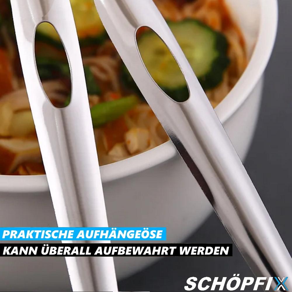 SCHÖPFIX Шумовка Половник Нержавеющая сталь Шумовка Половник Набор из 2 шт.