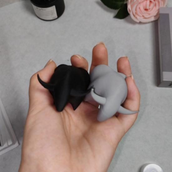 3D-печатная фигурка быка, мини-статуэтка животного быка, коллекционный настольный орнамент для полки, дома, офиса, декора стола