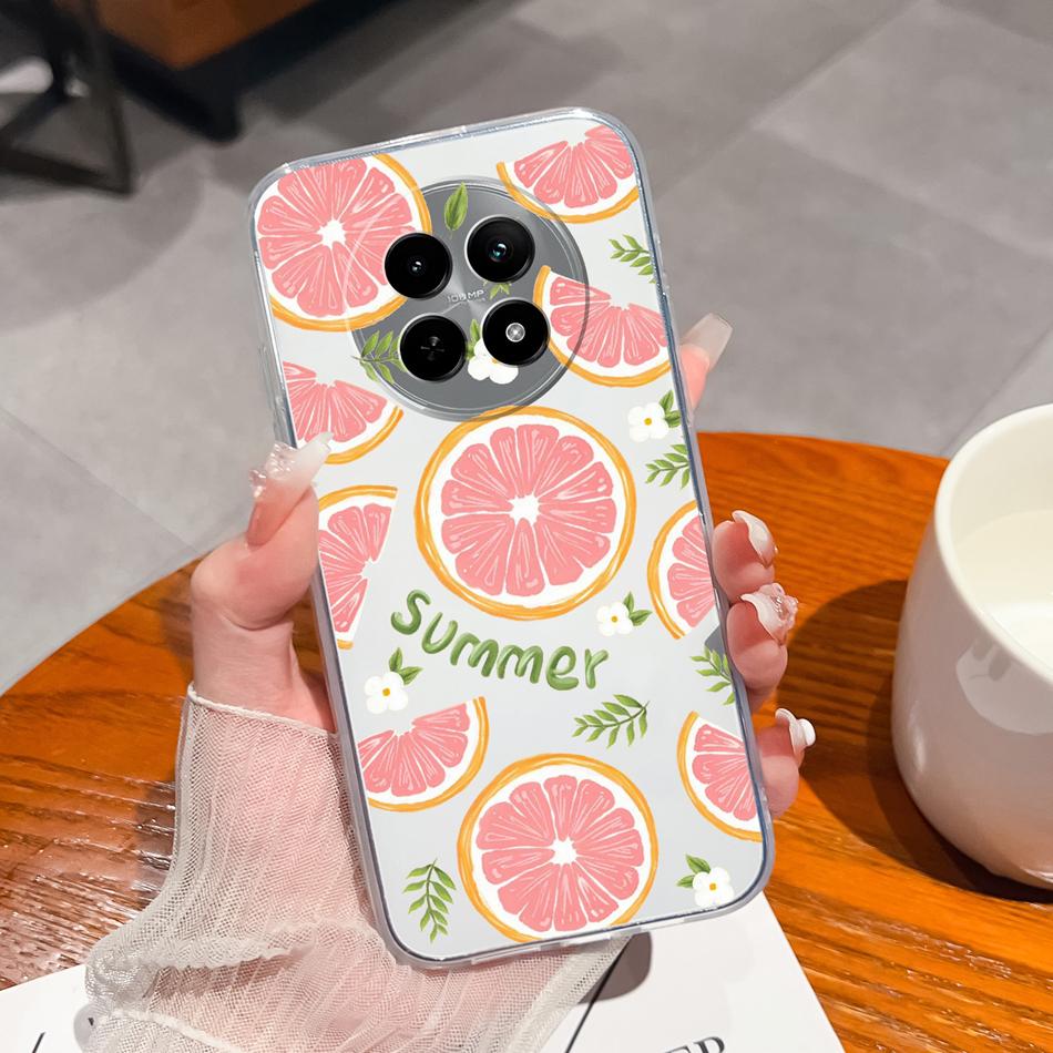 Чехол для Oppo Realme 12 Pro Plus Чехлы для телефона Realme 12X Для Realme12 Pro+ 5G Задняя крышка Градиентный Мягкий Прозрачный Защитные Funda