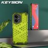 KEYSION Противоударный бронированный чехол для HONOR 400 Pro 5G Мягкий силикон+ПК Прозрачная сотовая задняя крышка для телефона Huawei Honor 400