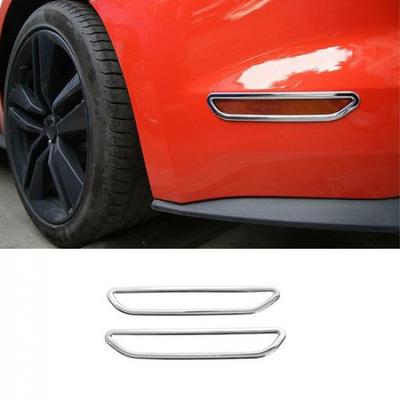 Накладка на крышку лампы указателя поворота и стоп-сигнала для Ford Mustang 2015- Серебристый Хром