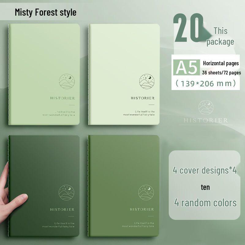 Минималистичный блокнот в мягкой обложке - Большой B5, Утолщенная крафт-бумага, Прошитый A5 для студентов