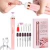 YIKOOLIN Portable Electric Nail Drill Set with 4 Speeds Professional Manicure and Pedicure Exfoliation Polishing for Nail Salon