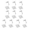 MAKUMINORS Universal Plastic Model Figure Figure 3mm Scale Model Action Display Set of 10 Stands, Bases, Shafts, 1/144 Bases, Stands,