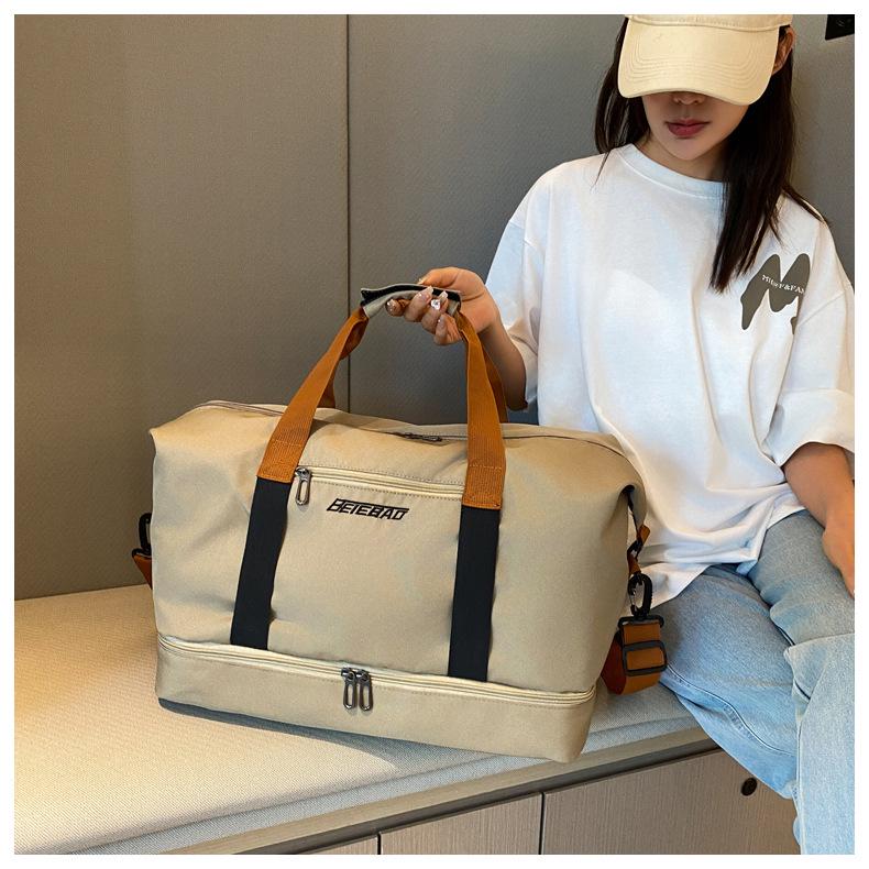 Дорожная сумка большой вместимости с отделением для сухого/мокрого белья и отделением для обуви - Oxford Canvas, портативная сумка для фитнеса