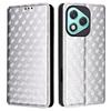 For Honor 400 Lite Case Wallet Rhombus Imprinted Leather Phone Cover