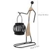 Nordic Metal Candlestick Abstract Character Sculpture Candle Holder Decor Handmade Figurines Room Home Decoration Art Gift