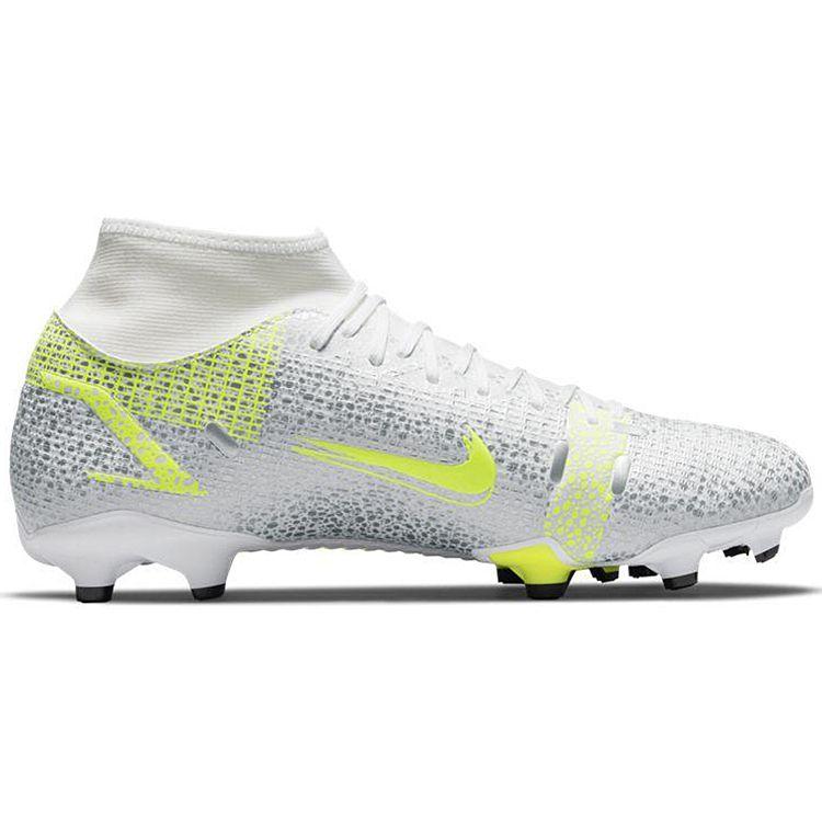 Nike Mercurial Superfly 8 Academy MG Metallic Silver Volt Мужские кроссовки Белый Черный CV0843-107