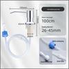 304 Stainless Steel Kitchen Sink Soap Dispenser with Vegetable Washing Basin & Extension Tube