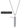D Color  0.5cttw 5 Stones 3mm Real Moissanite Necklace For Women S925 Sterling Silver Pendant Fine Jewelry