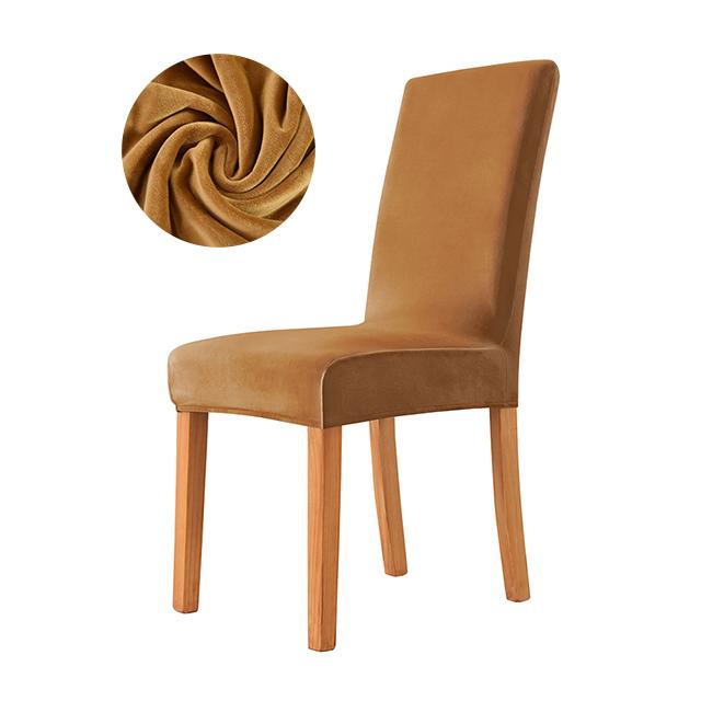 1/2/4/6 шт. бархатный чехол на стул, супер мягкий эластичный чехол для обеденного стула, чехлы на сиденья для кухни, столовой, свадебного банкета, дома