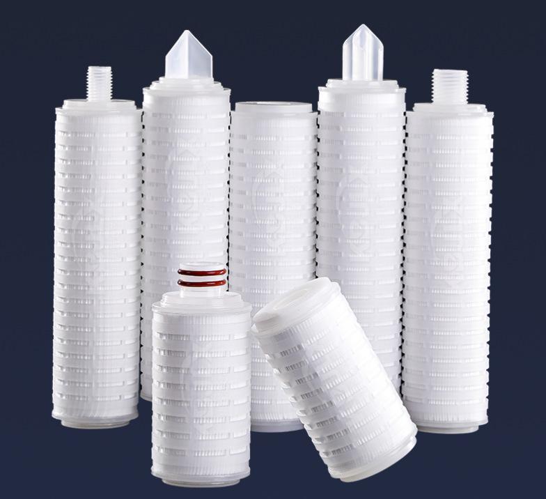 Polypropylene PP Microporous Pleated Filter Cartridge for High Precision Filtration of Beverages and Alcohol, 0.1-5 Microns