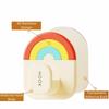 6Pcs Plastic Wall Door Hook No-Drill Towel Hanger Multifunctional Rainbow Hook  Kitchen