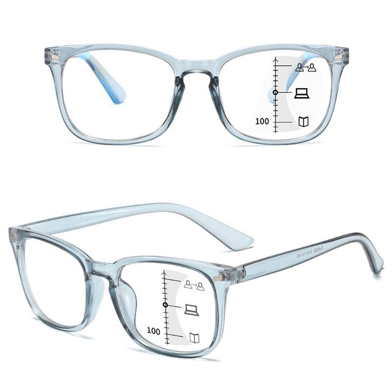 Очки для чтения Мужские Антибликовые Прогрессивные Женские Компьютерные Модные С Диоптриями Очки Унисекс Мультифокальные Квадратные Бусины